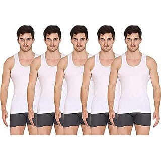 SUPERMOOD Pack of 5 Men Vest
