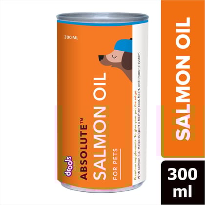 Drools Absolute Salmon Oil Syrup- Dog Supplement, 300ml