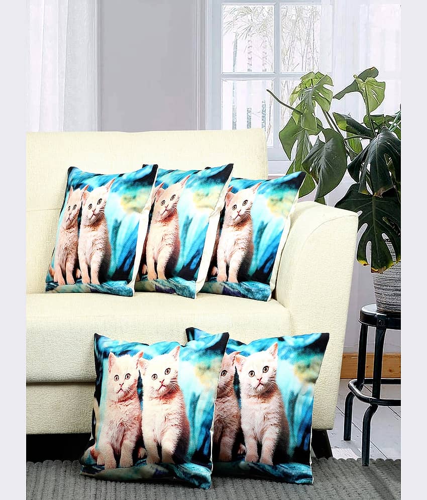 BELLA TRUE  Set of 5 Cushion Covers Floral Themed