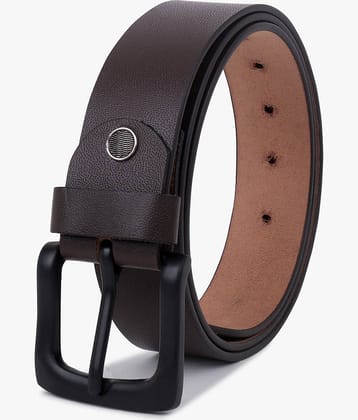 SUNSHOPPING - Brown 100% Leather Men's Formal Belt ( Pack of 1 )