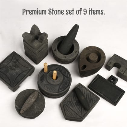 Toy Antiqua Premium Stone Bhatukali (9 items) Premium Handcrafted Toy