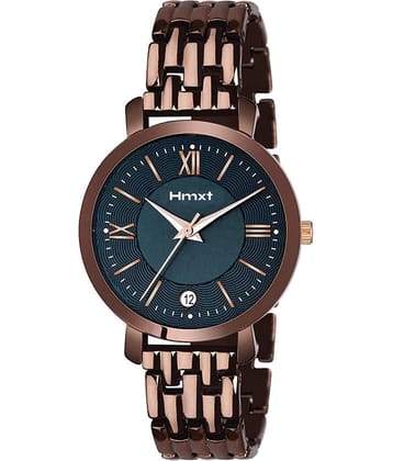 HMXT Brown Stainless Steel Analog Womens Watch