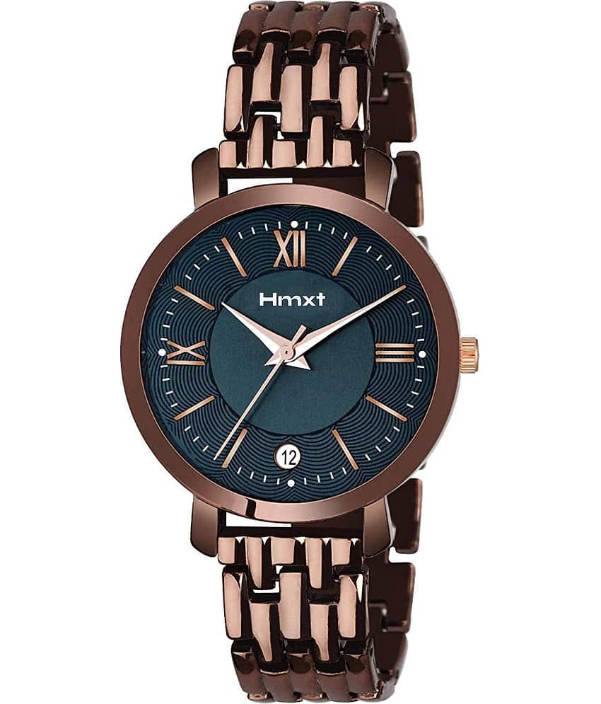 HMXT Brown Stainless Steel Analog Womens Watch