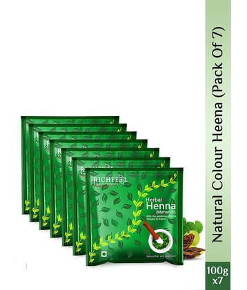 Richfeel Henna Mehendi 100 Gms Pack of 7