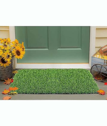 Revexo - Anti-skid Plastic Door Mat ( 40 X 60 cm ) Single - Green