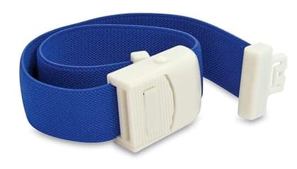 Tourniquet Elastic Belt for Blood Collection with Plastic Buckle multi color (Pack of 2)