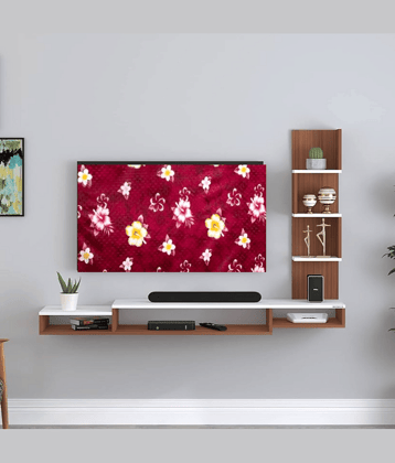 KALRA MAGIC Single Polyester Red TV Cover for Sony 81cm (32 in) LED/LCD TV