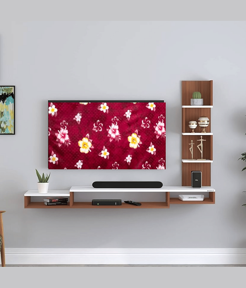 KALRA MAGIC Single Polyester Red TV Cover for Sony 81cm (32 in) LED/LCD TV