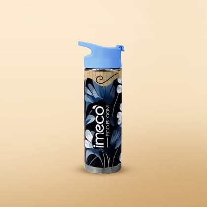 Imeco India ECO-BLOOM Bamboo Printed Water Bottle (450 ml, Blue) | Durable Bamboo Exterior & Stainless Steel Interior | Everyday Hydration Imeco India ECO-BLOOM Bamboo Printed Water Bottle (450 ml, Blue) | Durable Bamboo Exterior & Stainless Steel Interior | Everyday Hydration