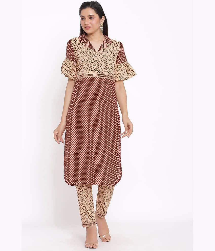 SAART BUNAAI Cotton Kurti With Pants - Stitched Suit