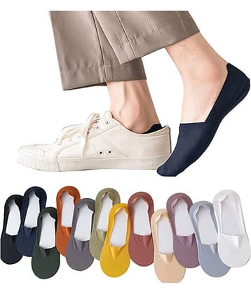 THRIFTKART Pack of 3 Men's Cotton Blend Low Cut Socks ( Multicolor )