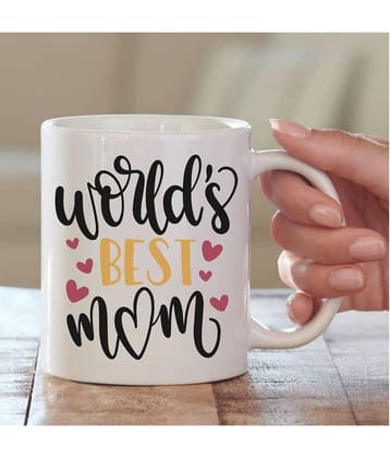 thriftkart worlds best mom Ceramic Coffee Mug 1 Pcs 350 mL