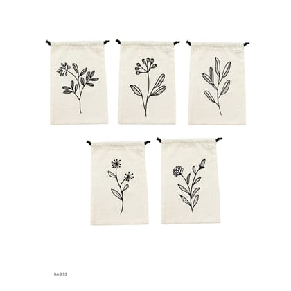 IVillage Floral Travel Pouch Set of 5