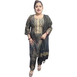 Women Viscose Rayon Kurta Pant Dupatta Set Women Viscose Rayon Kurta Pant Dupatta Set