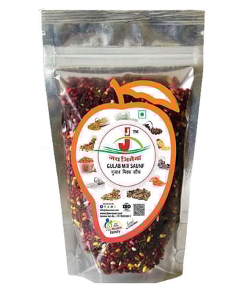 Jai Jinendra Gulab Mix Saunf 900GM Mint 900 gm