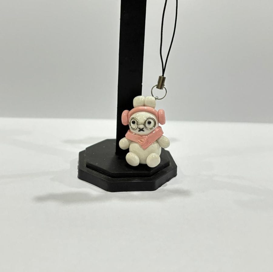 BUNNY PHONE CHARM (PINK)