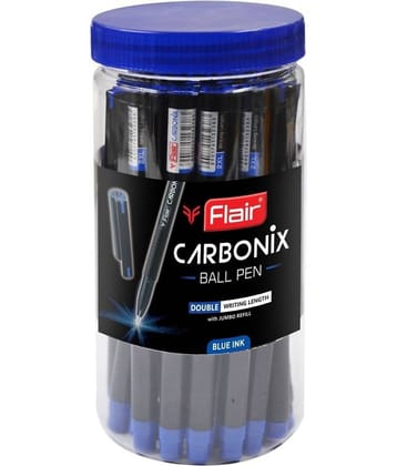 Flair Carbonix Blue Ball Pen Jar Set Of 25 Pens