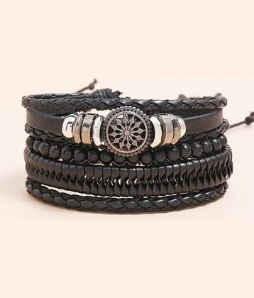 Thrillz Black Bracelet ( Pack of 4 )