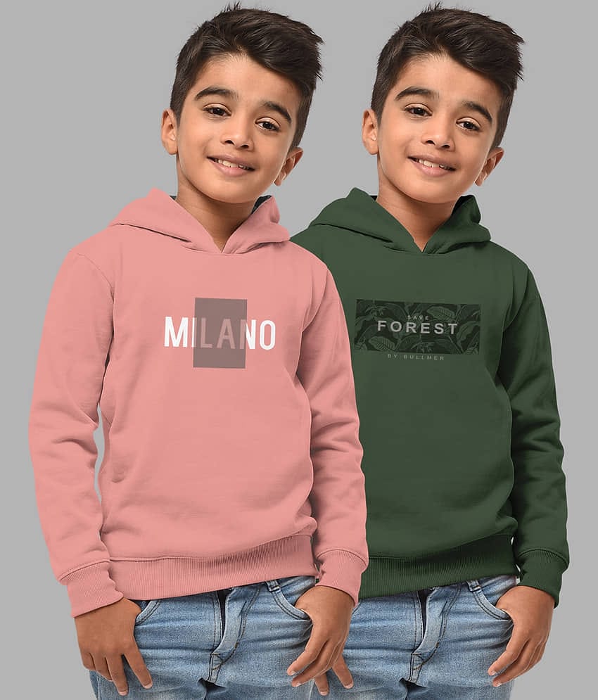HELLCAT Pack of 2 Boys Cotton Blend Sweatshirt ( Multi Color )