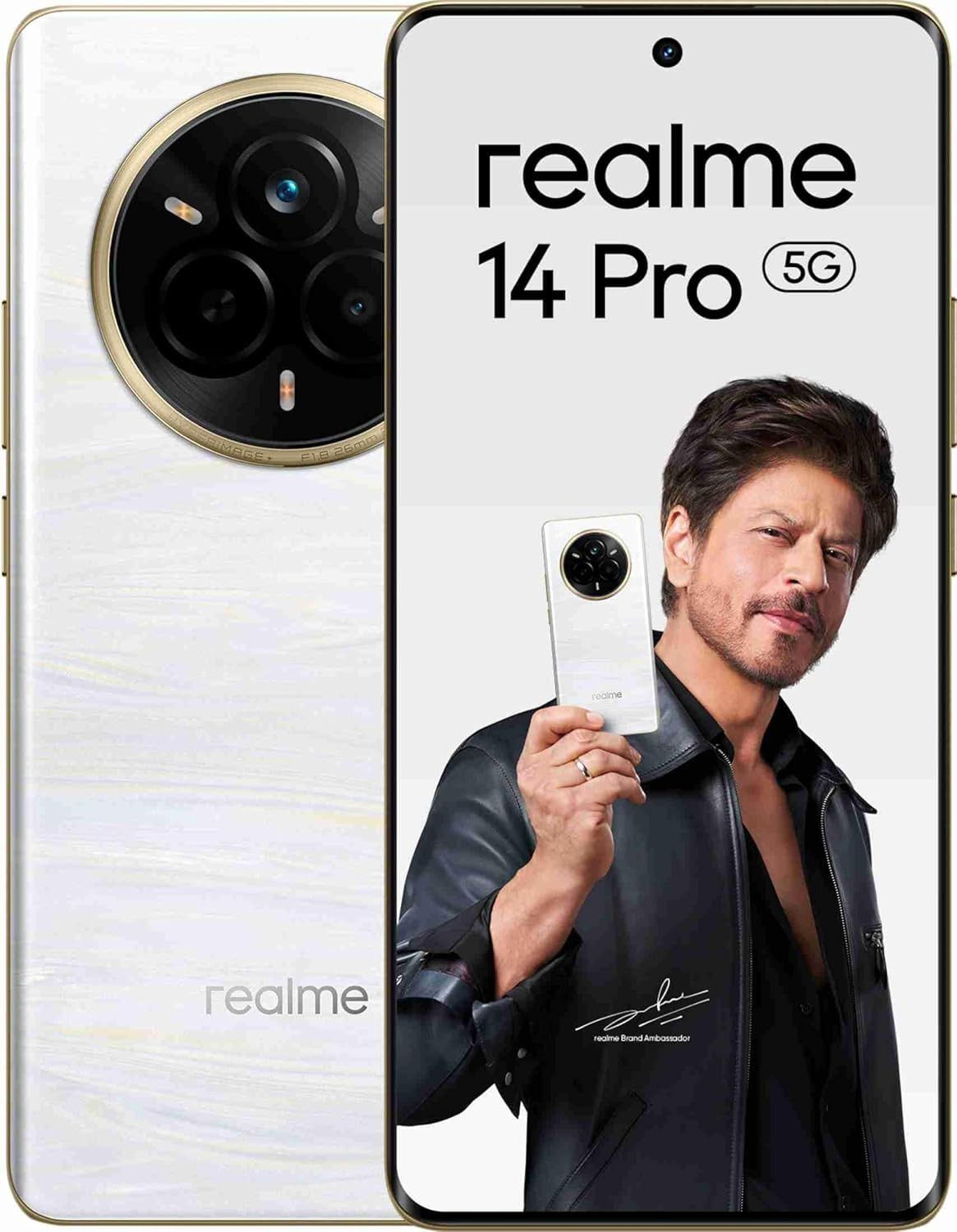 Realme 14 Pro+ 5G (Pearl White, 12GB RAM, 256GB)