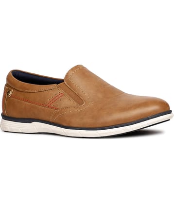 Bata Tan Men's Slip On Formal Shoes