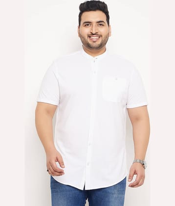 Club York Cotton Blend Regular Fit Solids Half Sleeves Men's Casual Shirt - White ( Pack of 1 )