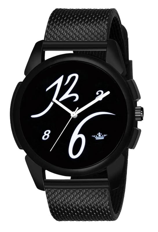 LOREM Black Professional Look Analog Watch for Men LR61-UF
