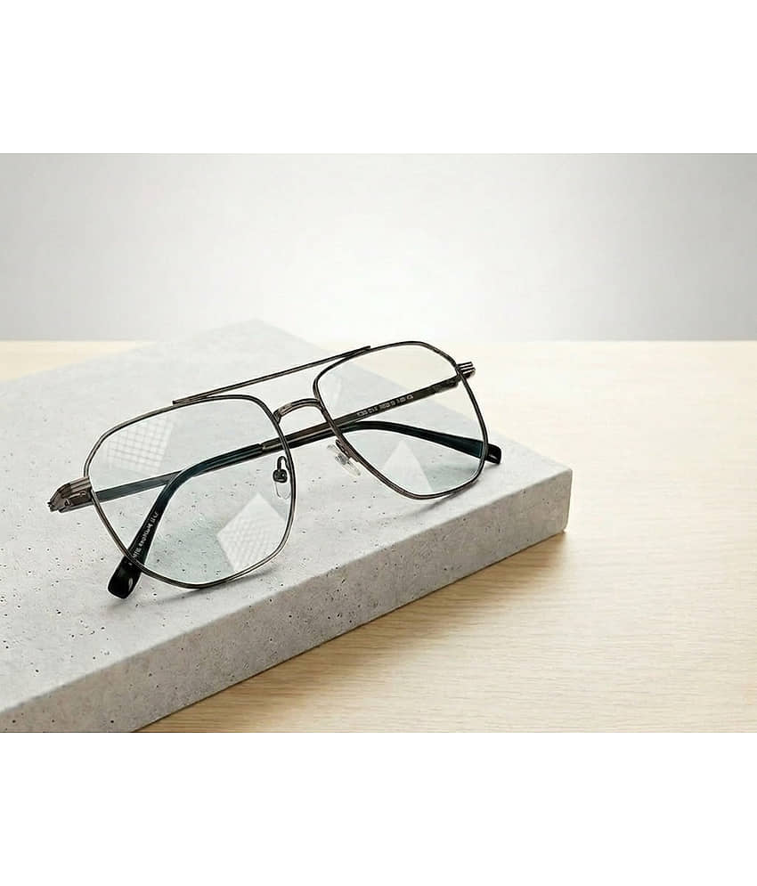 EYEHAWQ Black Full Rim Pilot Computer Glasses ( Pack of 1 )
