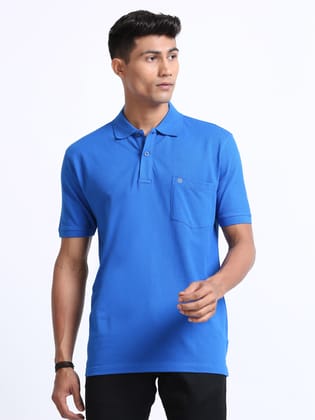 Coral Royal Blue Colour T-Shirt for Men- 7009 BUY 2 GET 1 FREE-M