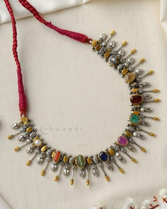 Gold Polish Silver Necklace CHN1754