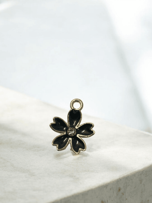 Black Floret Pendant