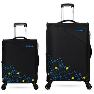 Timus Flash Plus Stylish Cabin  Check in Travel Trolley Luggage Combo Set 2 - 58 cm, 68 cm small and medium luggage for