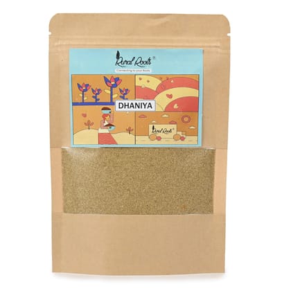 Rural Roots Coriander Powder with Natural Oils - 200g | Dhania Powder | Organic Dried Coriander Powder | Fresh & Aromatic Spice | Authentic Taste & Rich Aroma | Pure Dhaniya Powder for Cooking