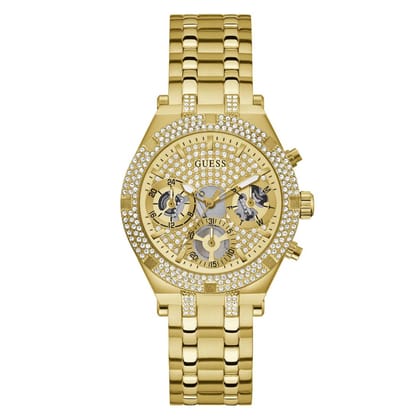 Guess Women 38 mm Gold Dial Analog Watch- GW0440L2-Gold