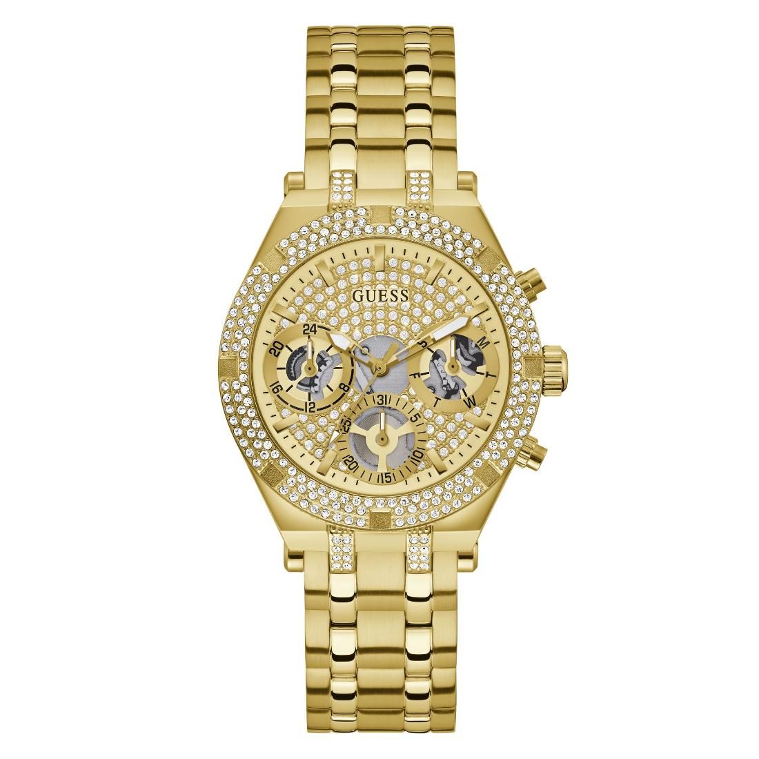 Guess Women 38 mm Gold Dial Analog Watch- GW0440L2-Gold