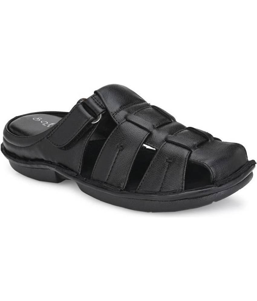 softio Black Flip Flops