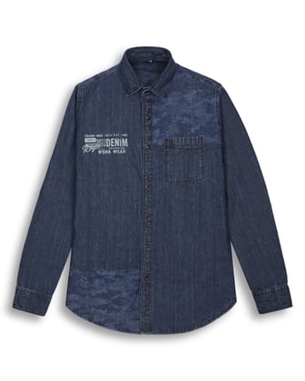 DENIM SHIRT IN ADMIRAL BLUE-M