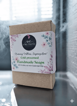 Vital Essence Coffee & Walnut Handmade Cold Process Soap Pack of 2