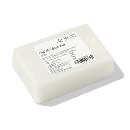 MARCUS WELLNESS Goat Milk Glycerine Soap Base for Melt and Pour Soap Making (800g) MARCUS WELLNESS Goat Milk Glycerine Soap Base for Melt and Pour Soap Making (800g) - Soap Base / 800 g (Pack of 1)