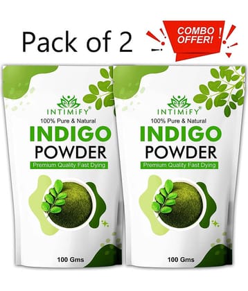 Intimify Indigo Powder, Deep Repair Hair Mask, Moisturising Hair Pack Powder - Pack of 2