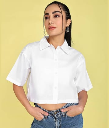 Kashian Women Solid Cotton Shirt ( Black )