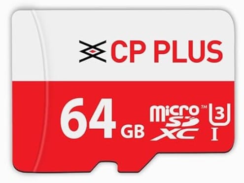 CP PLUS 64GB microSDXC Memory Card Grade UHS-3 Class 10, Up to 70 Mbps Reading & 30 Mbps Writing Speed with High Performance of Data Transfer & Lower Power Consumption for Portable Devices| CP-UM64C