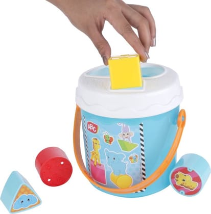 SIMBA ABC Colorful Sorting Learning Bucket For Kids  (Blue)
