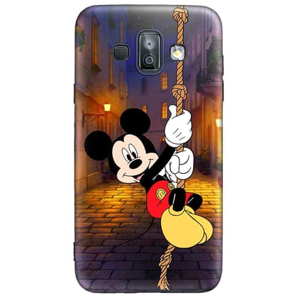 Mickey Mouse Fly above Height Samsung J7 DUO Premium Embossed Mobile cover