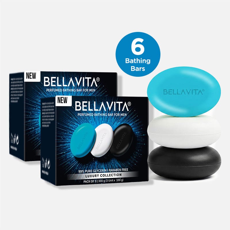 Perfumed Bathing Bar (Soaps) For Men - 6 x 100g Perfumed Bathing Bar (Soaps) For Men - 6 x 100g - Pack of 6