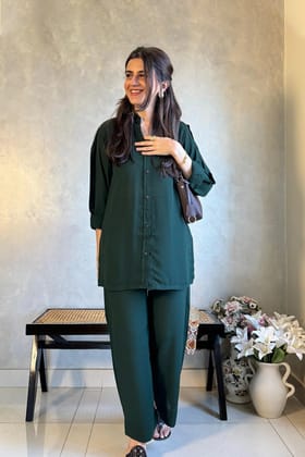 Crepe Co-ord-XS / Green