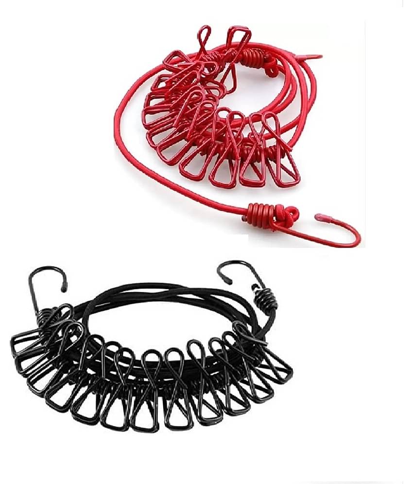 Qin Pin Aluminium Standard Clothes Hangers ( Pack of 2 )