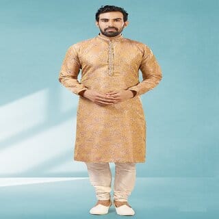 Raivat Ethnic Onion Pink Colour Jacquard Silk Brocade Kurta Pajama 1027 Raivat Ethnic Onion Pink Colour Jacquard Silk Brocade Kurta Pajama 1027