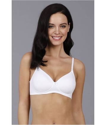 Amante Polyamide Lightly Padded Women's T-Shirt Bra ( White )