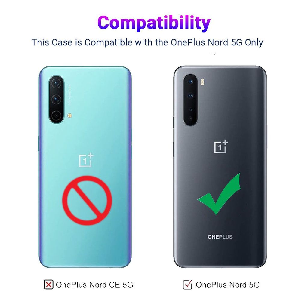 LIRAMARK Liquid Silicone Soft Back Cover Case for OnePlus Nord